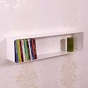 LOUNGE DESIGN DVD & BLU-RAY REGAL CUBE retro metall wand rack weiss
