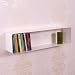 DESIGN LOUNGE DVD & BLU-RAY SHELF 70s retro metal rack wall storage white