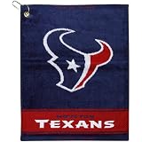 NFL Houston Texans 16" x 19" Navy Blue Woven Jacquard Golf Towel