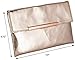 Small Rose Gold Metallic Clutch Bag For Cosmetics, Makeup, Cellphone, Wallet, and Organization - Made of Premium Vegan Leather