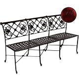 Windham Castings Catalina Triple Bench Frame Only, Black Cherry