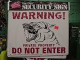 SIGN WARNING PRIVATE PROPERTY DO NOT ENTER