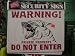 SIGN WARNING PRIVATE PROPERTY DO NOT ENTER