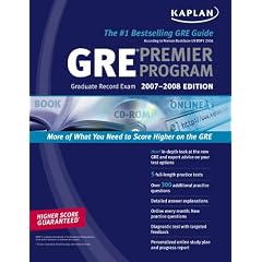 Kaplan GRE Exam 2007-2008 Premier Program (w/ CD-ROM)