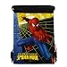 Disney Spiderman Drawstring Backpack in Black for Children. Disney Spiderman Sling Nylon Travel Bag (Dimension: 15 X 10.25; Weight: 0.25lb)