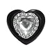 Fashion Heart Cocktail Ring; 1.25