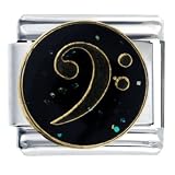 Bass Clef Musical Italian Charms Bracelet Link