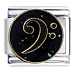 Jewelry : Bass Clef Musical Italian Charms Bracelet Link