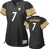 Ben Roethlisberger Black Reebok Field Flirt Pittsburgh Steelers Women's Jersey