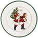 Caspari Lynn Haney Santas 2 Paper Salad Plate Package, Ivory