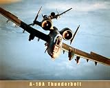 A-10A Thunderbolt Fighter Jet Aircraft 16x20 Art Print