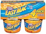 Kraft Dinners Easy Mac Triple Cheese Macaroni & Cheese Dinners 2.05 Oz Cups - 6 Pack