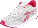 Reebok Realflex Optimal Running Shoe (Little Kid/Big Kid),Salty Grey/Cosmic Berry/White/Sun Rock,2 M US Little Kid