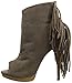 Naughty Monkey Women's Girls Best Fringe Dress Pump
