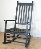 International Concepts Solid Wood - Porch Rocker Black R-51866