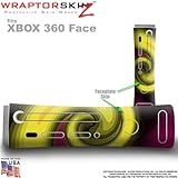 Alecias Swirl 01 Yellow Skin by WraptorSkinz TM fits Original XBOX 360 Factory Faceplates