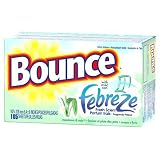 Bounce Fabric Softener Sheets with Febreze Fresh Scent, Meadows and Rain, 105-Count Boxes (Pack of 3)