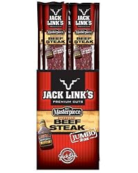 Jack Link's Beef Steak, KC Master Barbecue, 2-Ounce Packages (Pack of 12)