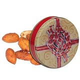 1 and 1/2 lb Hot & Spicy Peanuts Tin - Red Bow