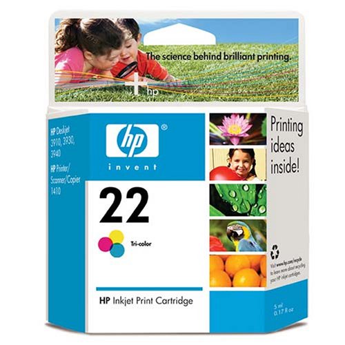 HP 22 Tricolor Inkjet Print Cartridge (C9352AN#140)