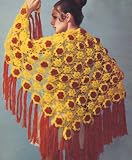 Flower Show Shawl Stole Wrap Crochet Pattern