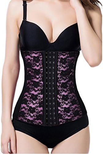 Menglvxinzui Pink Lace Waist Body Corsets