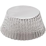 Fox Run Silver Foil Mini Baking Cups, 48 Cups
