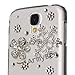 ArmyBee inc Samsung Galaxy S4 Case Bling Crystal Winter Christmas Snowing Snowflake Design (Fits:Samsung Galaxy S4 / IV / i9500, Package includes: 1 X ArmyBee Screen Protector, Extra Rhinestone)