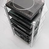 Hifi Rack Accordo Hifi 5 HX Klarglas silber seidenmatt