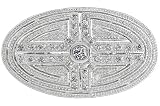 CZ Art Deco Oval Brooch Emitations