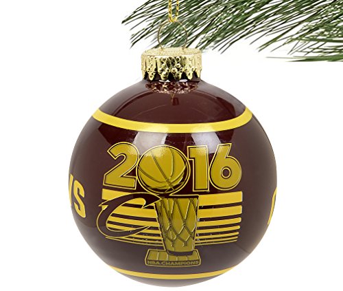 Cleveland Cavaliers 2016 NBA Champions Glass Ball Christmas Ornament-2 5/8