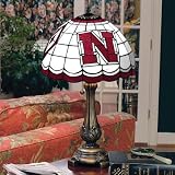 Nebraska Cornhuskers Desk Lamp - Tiffany Style NCAA College Athletics Fan Shop Sports Team Merchandise