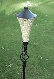 72 Inch (set Of 6) Mother Of Pearl Conical Mosaic Outdoor Garden Tiki Torch