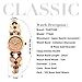 THAITIME Womens Ladies Bronze Stainless Watches Butterfly Bracelet with Gem Elegant Waterproof Wrist Watches