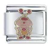Angry Bug Cartoon Animal Italian Charms Bracelet Link