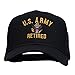 US Army Retired Military Embroidered Cap