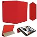 KHOMO ® Red Grid Texturized Rubber Case Cover for Apple iPad Mini 7 Inches 7.9 inch (Built-in magnet for sleep / wake feature)