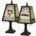 Pittsburgh Penguins Art Glass Table Lamp