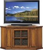 Riley Holliday 88285 46" Corner Plasma TV Stand in Burnished Oak