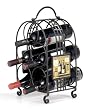 Chateau Margaux Metal 5-Bottle Wine Holder