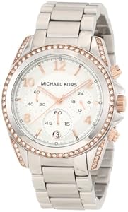  Michael Kors Women's MK5459 Blair Silver & Rose Gold Watch