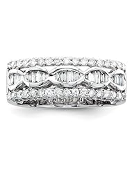 14k White Gold Diamond Ring, Best Quality Free Gift Box Satisfaction Guaranteed