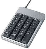 エレコム 2ポートUSB1.1 HUB付 USBテンキーパッド TK-UE2BHSV