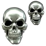 Moveable Laughing Skull Pewter Belt Buckle