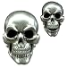 Moveable Laughing Skull Pewter Belt Buckle