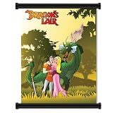 Dragon's Lair Classic Wall Scroll Poster: Featuring Dirk and Daphne (32 x 42 inches)