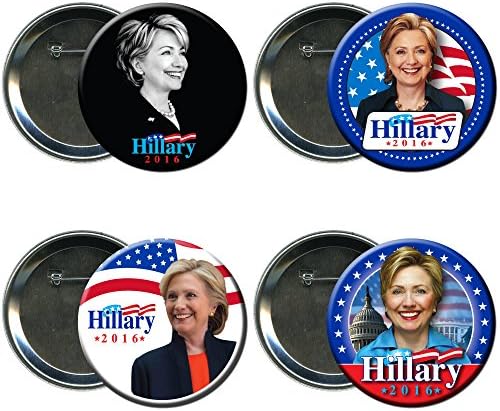 Hillary Clinton Round Button / Pin Combo Campaign Set 1