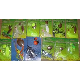 12 Assorted Spinnerbaits Carded NIP Fishing Tackle Lure