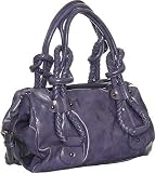 ''Rope Handles'' Satchel by Sondra Roberts - Black or Purple