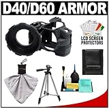 MADE Rubberized Camera Armor (Black) for Nikon D40, D40x & D60 Digital SLR  ....